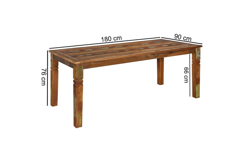 Spisebord Mirao 180 cm - Flerfarget - Spisebord & kjøkkenbord