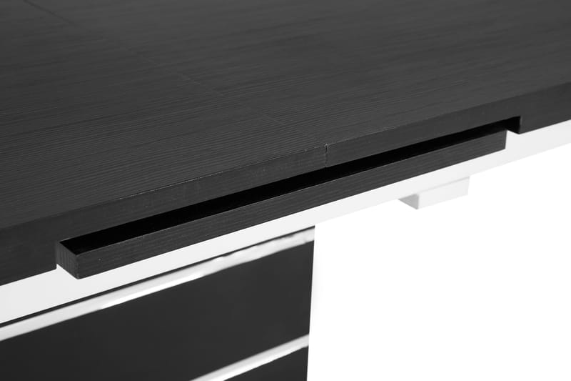 Spisebord Mueller Forlengningsbart 140 cm - Svart|Hvit - Spisebord & kjøkkenbord