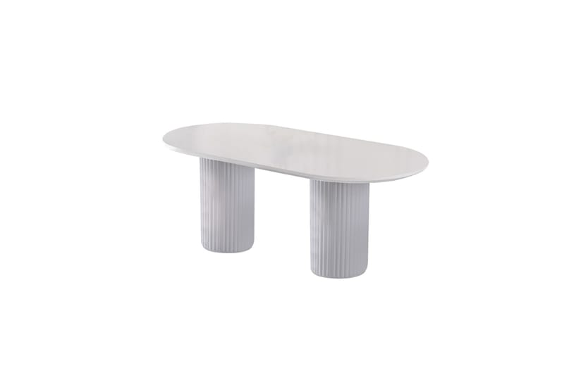 Spisebord Murat 200 cm - Hvit - Spisebord & kjøkkenbord