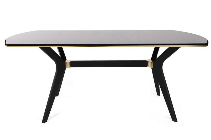 Spisebord Nanku 180 cm - Brun/Gull/Svart - Spisebord & kjøkkenbord