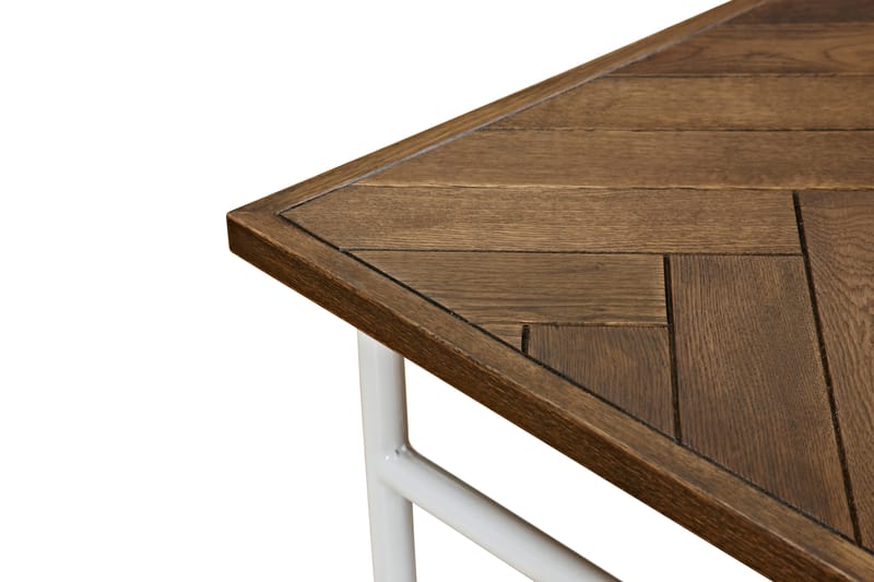 Spisebord Narses 200 cm - Hvit|Brun - Spisebord & kjøkkenbord
