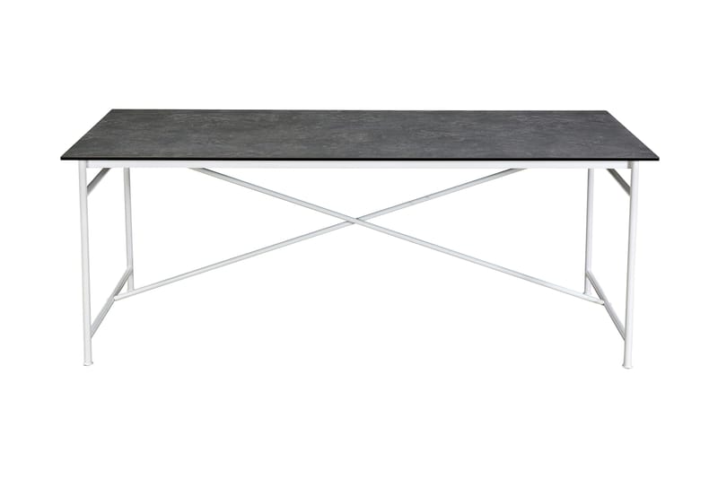 Spisebord Narses 200 cm - Hvit|Grå - Spisebord & kjøkkenbord