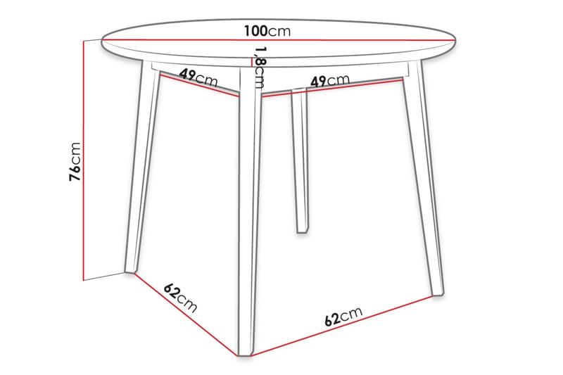 Spisebord - Natur - Møbler - Bord - Spisebord & kjøkkenbord