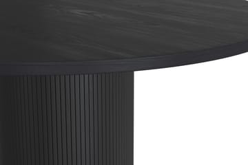 Spisebord Neandir 120 cm Massiv Eik Rundt - Svart - Møbler - Bord - Spisebord & kjøkkenbord