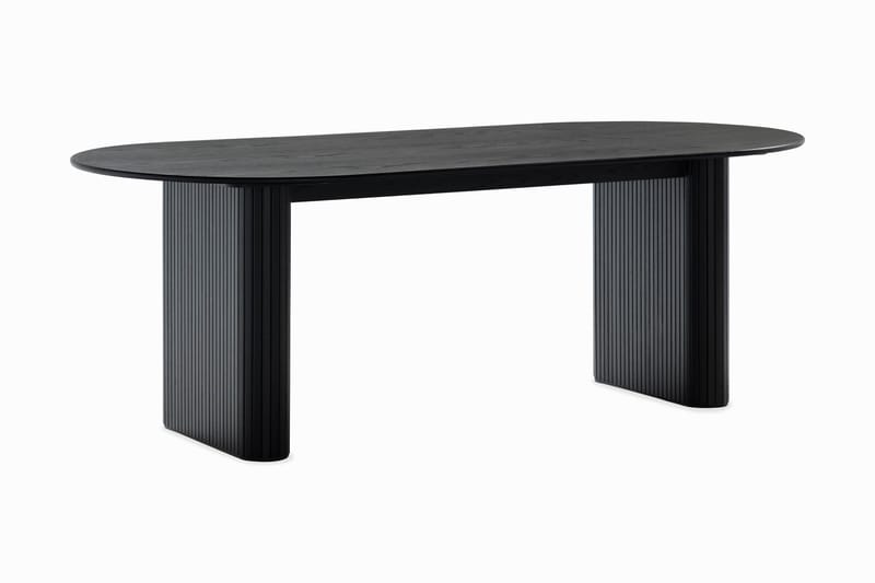 Spisebord Neandir 220 cm Massiv Eik - Svart - Spisebord & kjøkkenbord