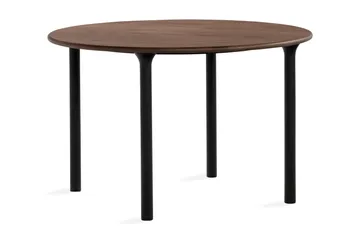 Spisebord Noira 120 cm Valnøtt Rundt - Brun - Møbler - Bord - Spisebord & kjøkkenbord