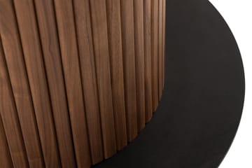Spisebord Noira 120 cm Valnøtt Rundt - Brun - Møbler - Bord - Spisebord & kjøkkenbord