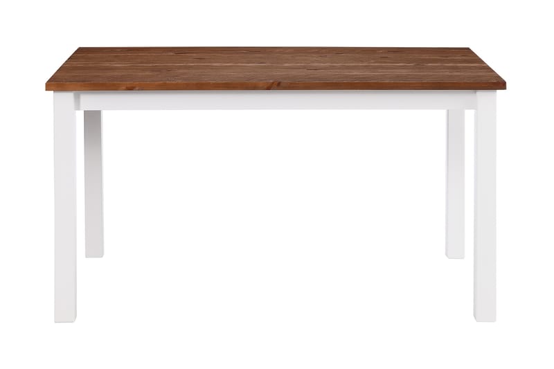 Spisebord Octavia Forlengningsbart 90 cm - Hvit/Natur - Spisebord & kjøkkenbord