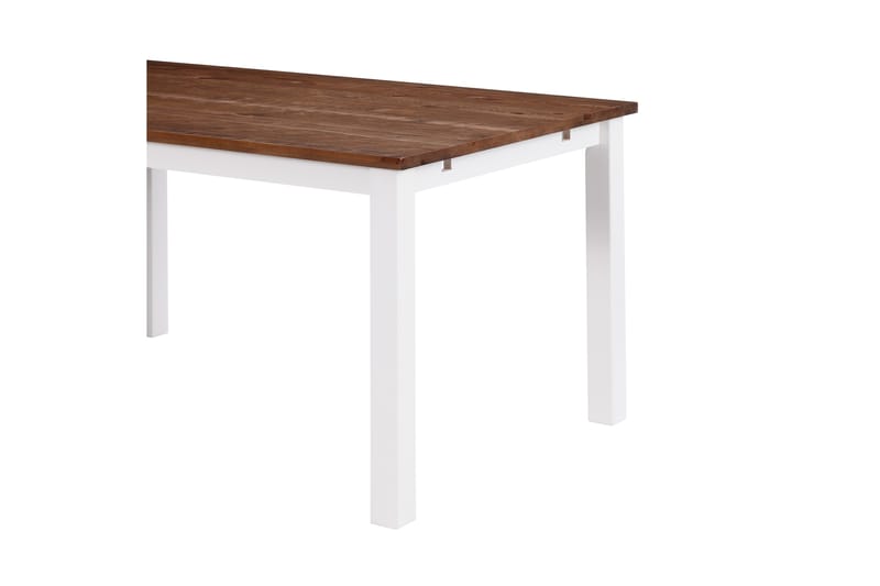 Spisebord Octavia Forlengningsbart 90 cm - Hvit/Natur - Spisebord & kjøkkenbord