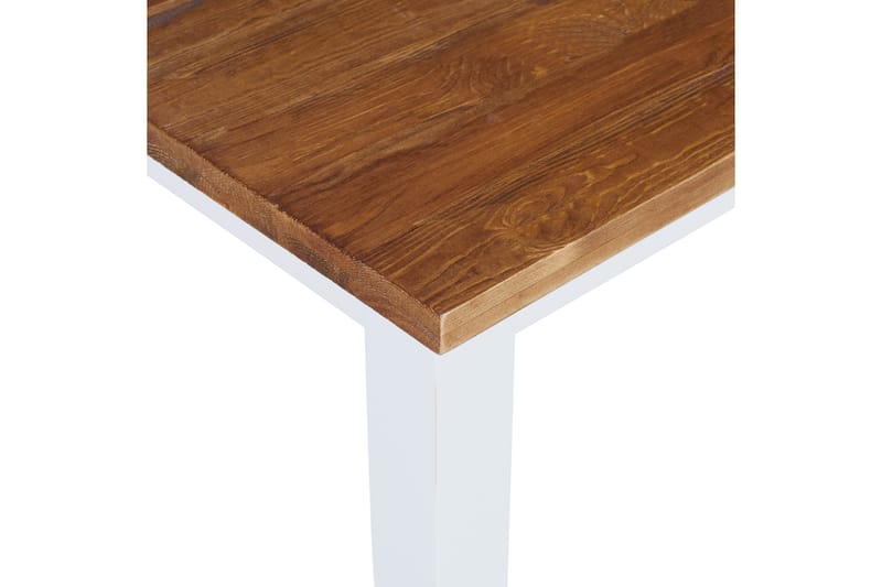 Spisebord Octavia Forlengningsbart 90 cm - Natur/Hvit - Spisebord & kjøkkenbord