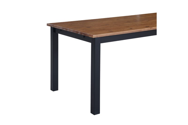 Spisebord Octavia Uttrekkbart 90 cm - Svart / Naturlig / Svart - Spisebord & kjøkkenbord