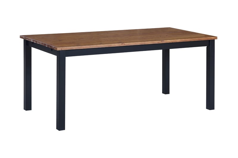 Spisebord Octavia Uttrekkbart 90 cm - Svart / Naturlig / Svart - Spisebord & kjøkkenbord