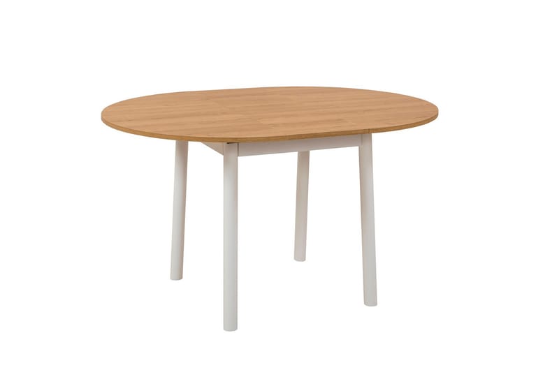 Spisebord Oliver 100 cm - Eik/Hvit - Spisebord & kjøkkenbord