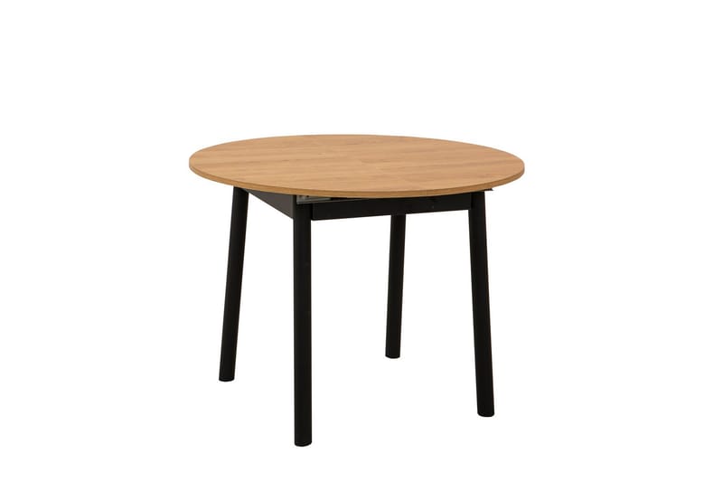 Spisebord Oliver 100 cm - Eik/Svart - Spisebord & kjøkkenbord
