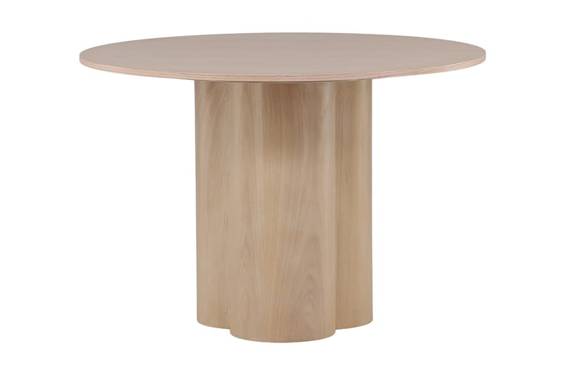 Spisebord Oliwero 110 cm Rundt - Whitewash - Spisebord & kjøkkenbord