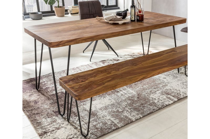 Spisebord Quatisha 120 cm - Brun - Spisebord & kjøkkenbord