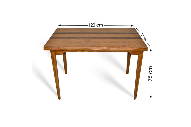Spisebord Rautas 120 cm - Mørkebrun - Spisebord & kjøkkenbord