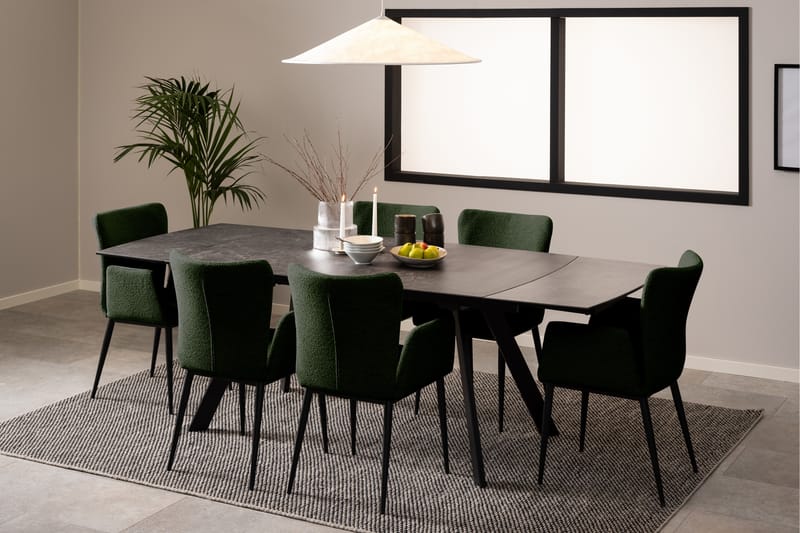 Spisebord Renuka 240x97 cm - Sort - Møbler - Bord - Spisebord & kjøkkenbord