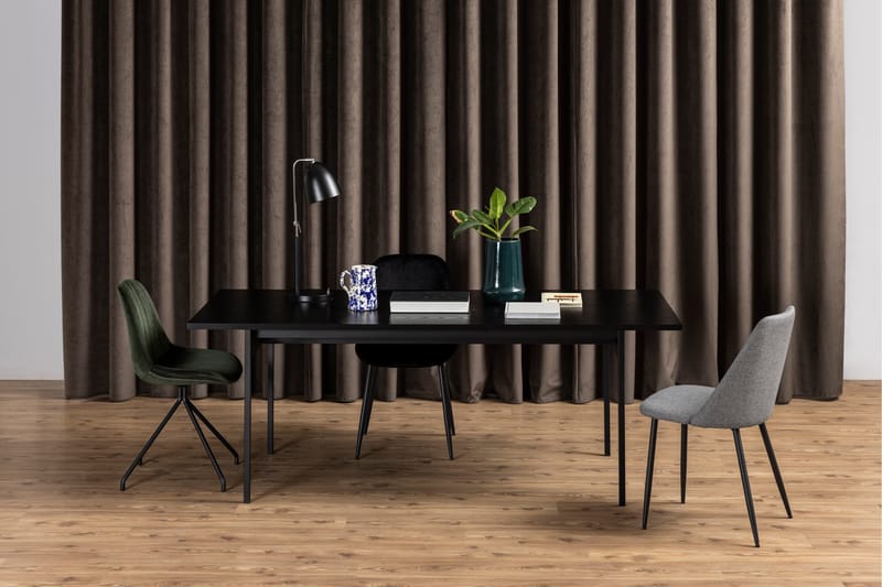 Spisebord Ricketts 200x90 cm - Sort - Møbler - Bord - Spisebord & kjøkkenbord