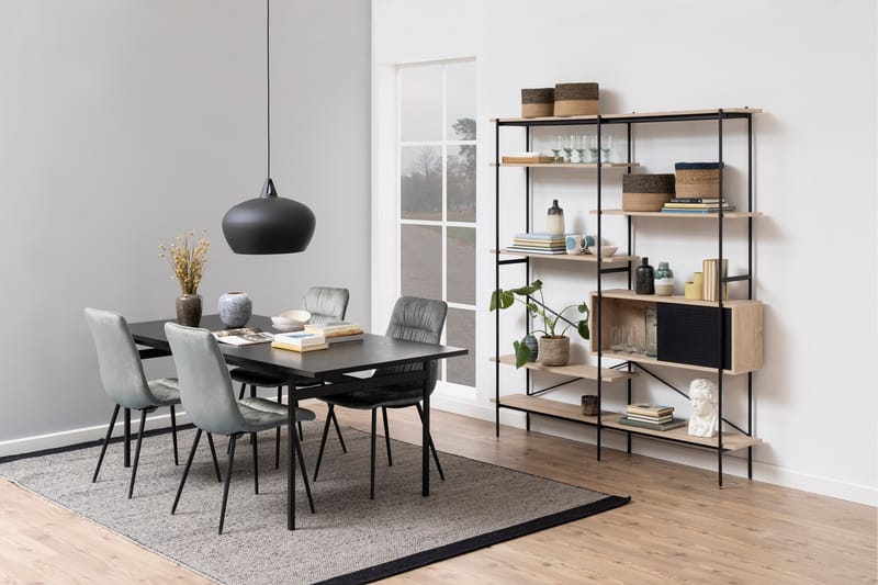 Spisebord Ricketts 200x90 cm - Sort - Møbler - Bord - Spisebord & kjøkkenbord