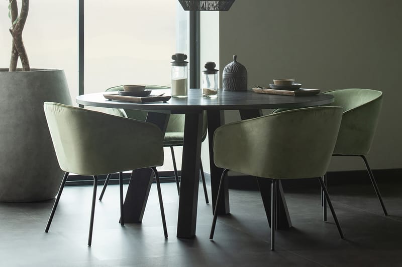 Spisebord Rodion 150 cm Rund - Mørkebrun - Møbler - Bord - Spisebord & kjøkkenbord