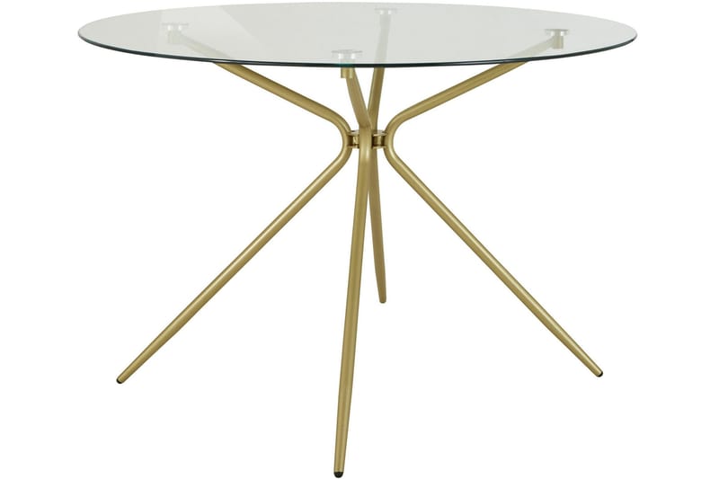 Spisebord Ruckingee Rundt 110 cm - Messing - Møbler - Bord - Spisebord & kjøkkenbord