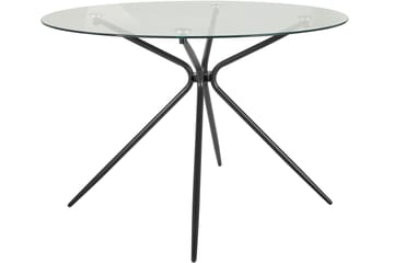 Spisebord Ruckingee Rundt 110 cm - Svart - Møbler - Bord - Spisebord & kjøkkenbord