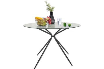 Spisebord Ruckingee Rundt 110 cm - Svart - Møbler - Bord - Spisebord & kjøkkenbord