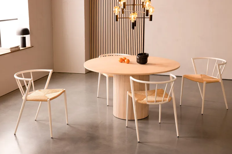 Spisebord Rundt Kopparbo 130 cm - Natur - Møbler - Bord - Spisebord & kjøkkenbord