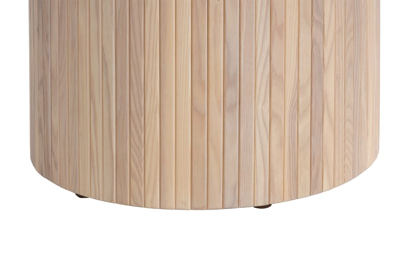 Spisebord Rundt Uppveda 130 cm - Lyst hvitlasert eik - Spisebord & kjøkkenbord