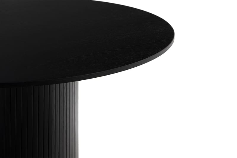 Spisebord Rundt Uppveda 130 cm - Svart - Spisebord & kjøkkenbord
