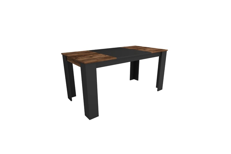 Spisebord Safiya 160 cm - Valnøtt/Svart - Møbler - Bord - Spisebord & kjøkkenbord