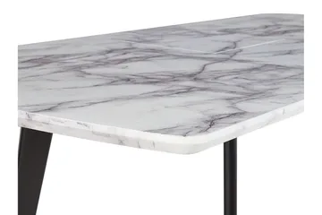 Spisebord sammenleggbart 160/200 x 90 cm MOSBY - Hvit - Møbler - Bord - Spisebord & kjøkkenbord