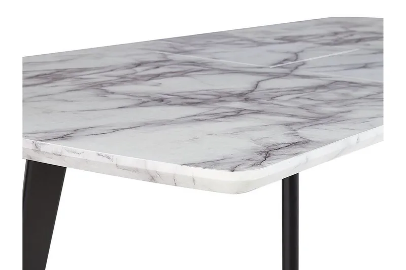 Spisebord sammenleggbart 160/200 x 90 cm MOSBY - Hvit - Møbler - Bord - Spisebord & kjøkkenbord