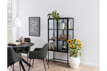 Spisebord Sanae 105 cm Rund - Sort - Møbler - Bord - Spisebord & kjøkkenbord