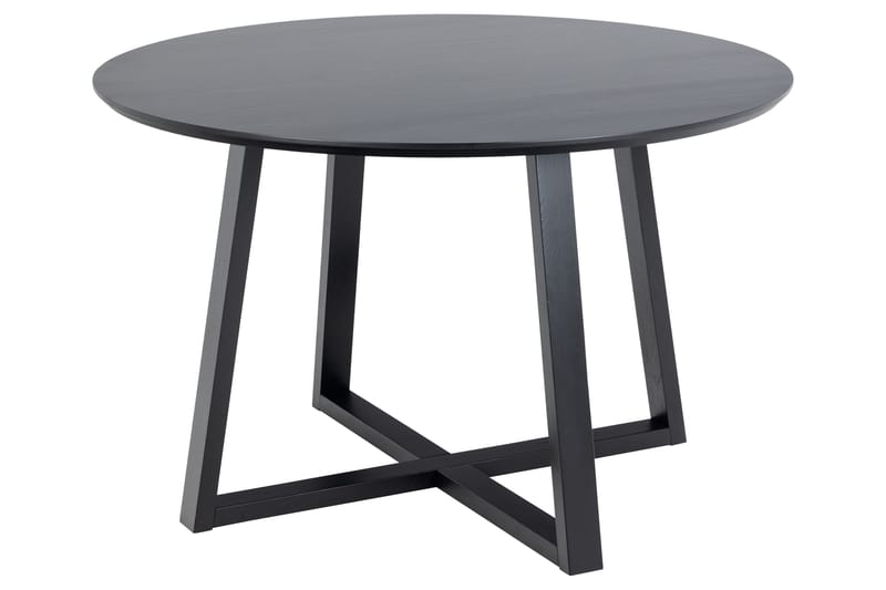 Spisebord Saneha 120 cm Rund - Sort - Møbler - Bord - Spisebord & kjøkkenbord