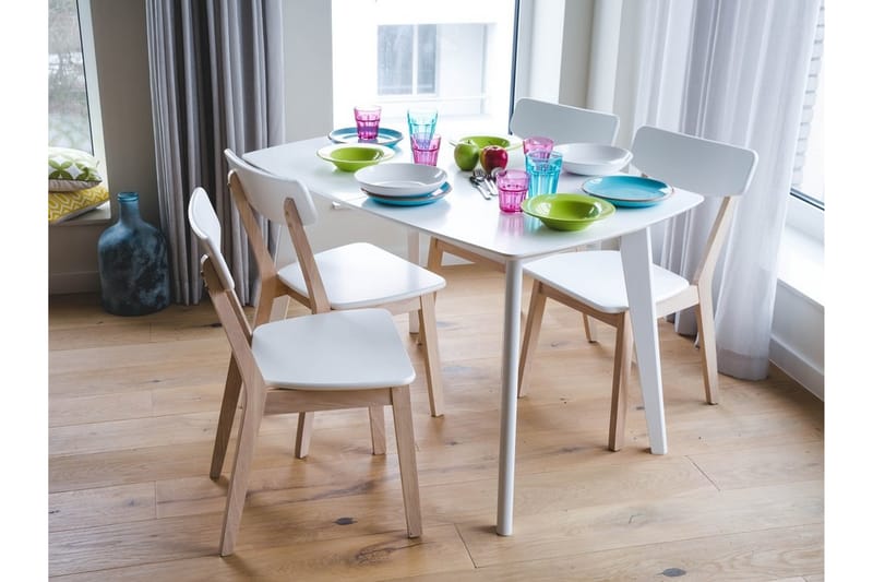 Spisebord Sanford 160 cm - Hvit - Møbler - Bord - Spisebord & kjøkkenbord
