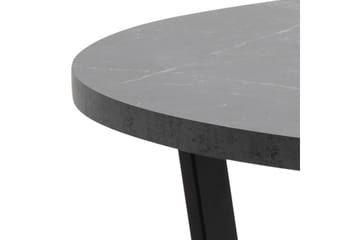 Spisebord Sansi 110 cm Rund - Sort - Møbler - Bord - Spisebord & kjøkkenbord