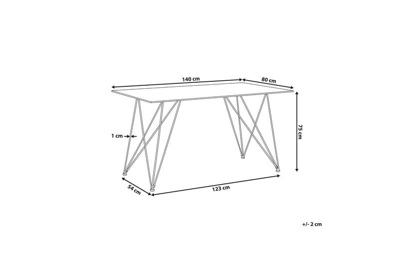 Spisebord Santoro 140x80 cm - Tre|Natur - Spisebord & kjøkkenbord