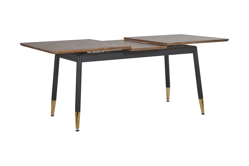 Spisebord Seiad 200 cm - Naturlig / Svart / Gull - Spisebord & kjøkkenbord