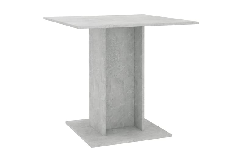 Spisebord sementgrå 80x80x75 cm sponplate - Grå - Spisebord & kjøkkenbord