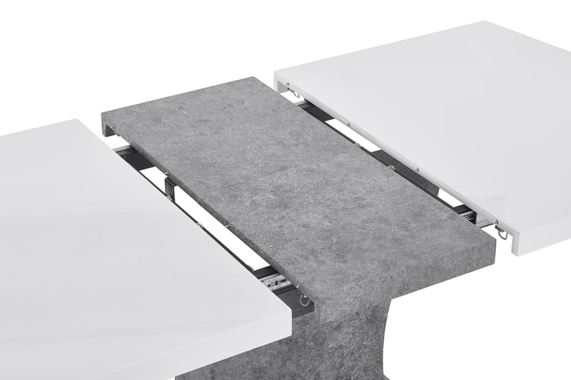 Spisebord Seseli Forlengningsbart 140 cm - Hvit|Grå - Spisebord & kjøkkenbord
