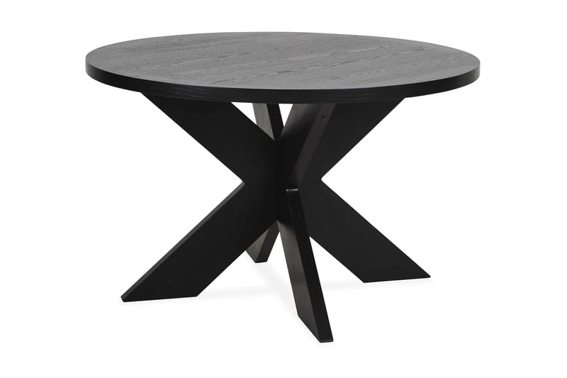 Spisebord Seven 120 cm Rundt - Svart - Spisebord & kjøkkenbord