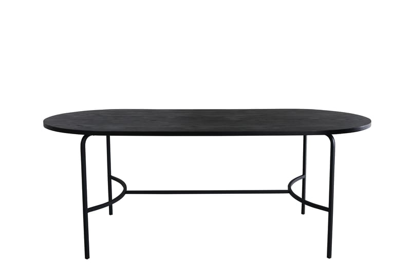 Spisebord Skaid 200 cm Ovalt Svart - Spisebord & kjøkkenbord