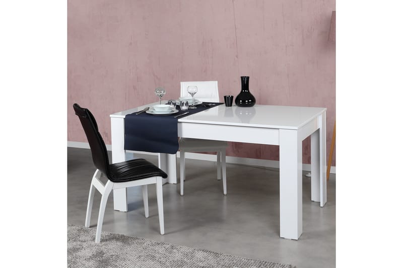 Spisebord Skoglund Forlengningsbart - Hvit - Spisebord & kjøkkenbord