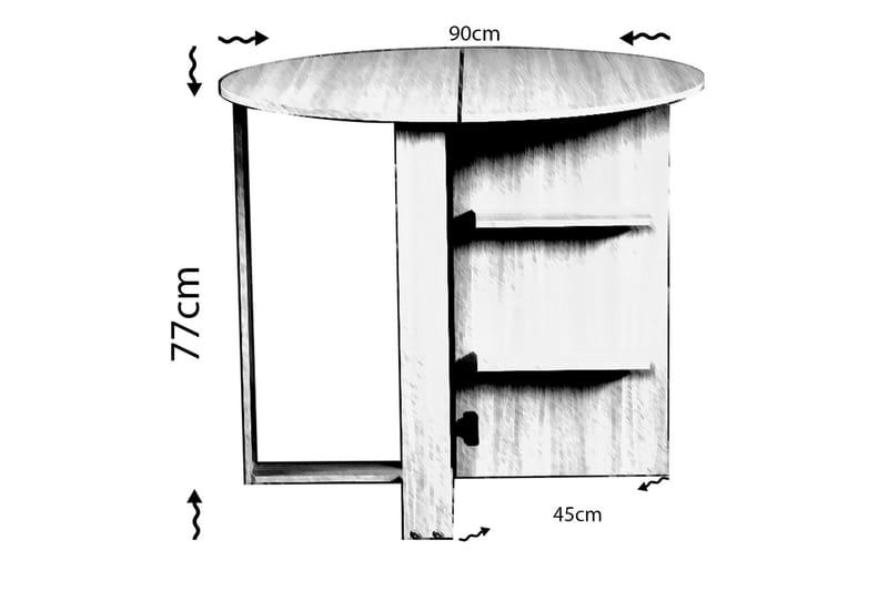 Spisebord Skoglund Sammenleggbart - Sammenleggbart bord - Spisebord & kjøkkenbord