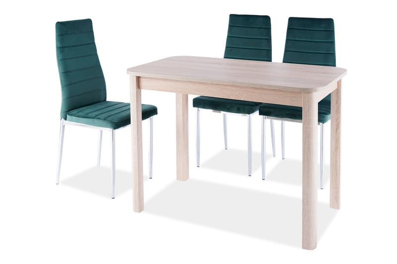 Spisebord Soeur Forlengningsbart 105 cm - Sonomaeik/Hvitpigmentert - Spisebord & kjøkkenbord