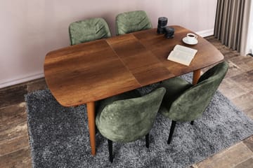 Spisebord Sunsi 130x75x130 cm - Brun - Møbler - Bord - Spisebord & kjøkkenbord