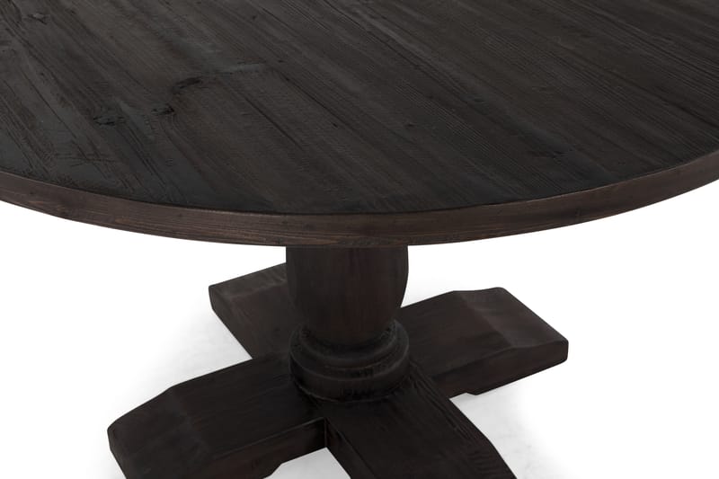 Spisebord Suzon 130 cm Rundt - Brun - Spisebord & kjøkkenbord