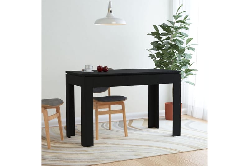 Spisebord svart 120x60x76 cm sponplate - Spisebord & kjøkkenbord